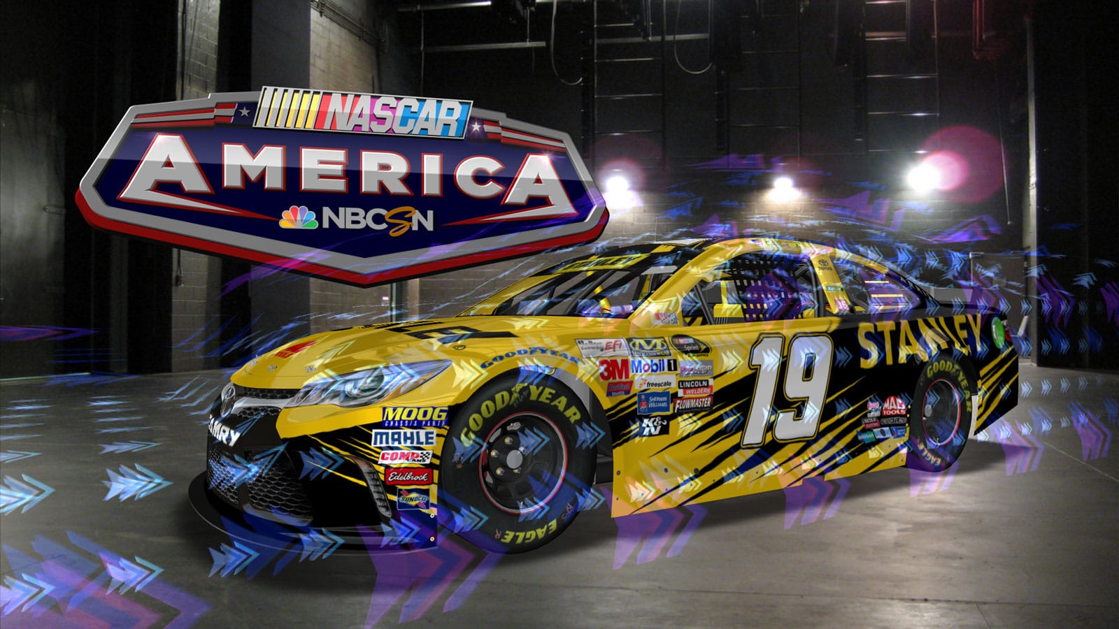 2016 NBC NASCAR Virtual Car Demo Girraphic